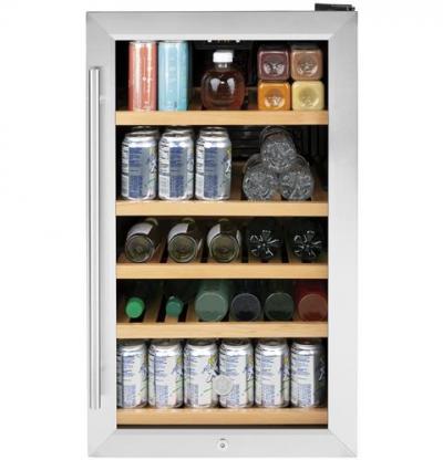 19" GE Beverage Center with  4.1 cu. ft. Capacity and Energy Star Certified - GVS04BQNSS