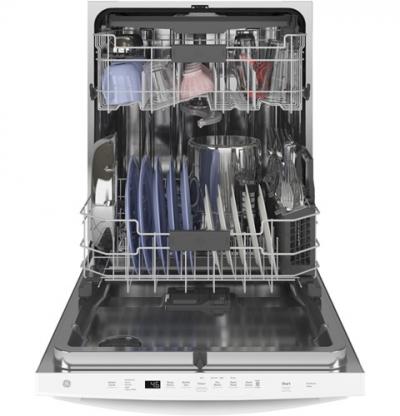 24" GE Built-In Tall Tub Dishwasher With Stainless Steel Tub - GDT665SGNWW