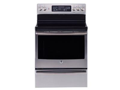 30" GE 5.0 Cu. Ft. Free Standing Electric Self Cleaning Convection Range - JCB860SKSS