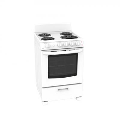 24" GE 2.9 Cu. Ft. Free Standing Electric Standard Clean Range - JCAS300DMWW