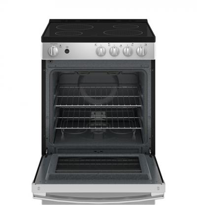 24" GE 2.9 Cu. Ft. Free Standing Electric Steam Clean Range - JCAS640RMSS