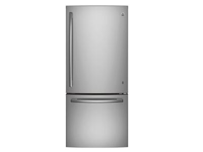 30" GE 20.9 Cu. Ft. Bottom-Freezer Refrigerator With Factory Installed Ice Maker - GDE21ESKSS