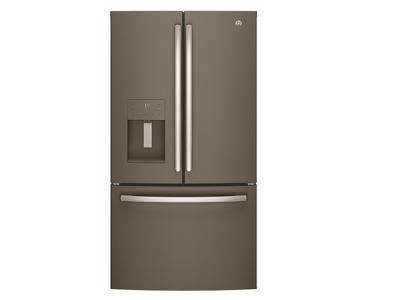 36" GE 25.5 Cu. Ft. Bottom Mount French Door Refrigerator - GFE26JMMES