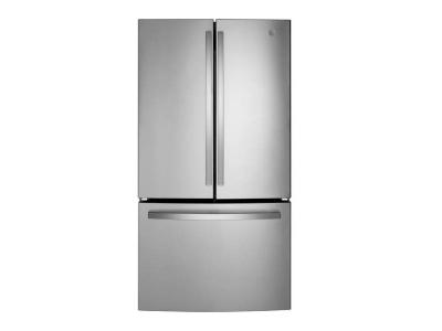 36" GE 27.0 Cu. Ft. Fingerprint Resistant French-Door Refrigerator - GNE27EYMFS