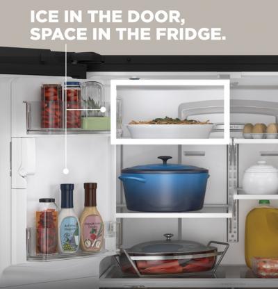 36" GE 25.6 Cu. Ft. French-Door Refrigerator - GFE26JGMWW