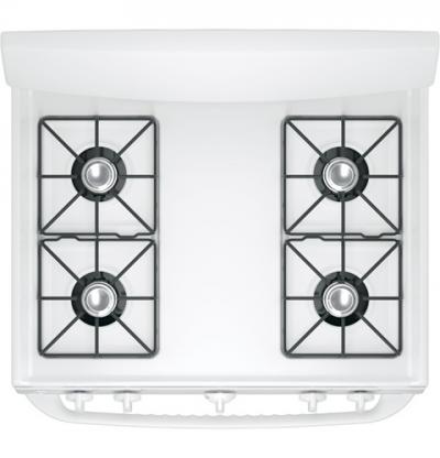 30" GE 4.8 Cu. Ft. Free Standing Standard Clean Gas Range In White - JCGBS10DEMWW