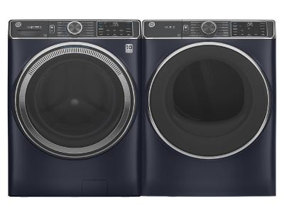 28" GE Smart Front Load Energy Star Steam Washer And Front Load Electric Dryer - GFW850SPNRS-GFD85ESMNRS