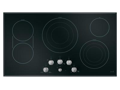 36" Café Built-In Knob Control Electric Cooktop - CEP70362MS1