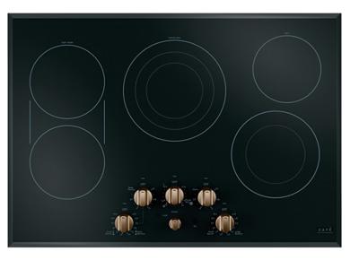 30" GE Cafe Electric Cooktop With Infinite Knob Control - CEP70303MS2