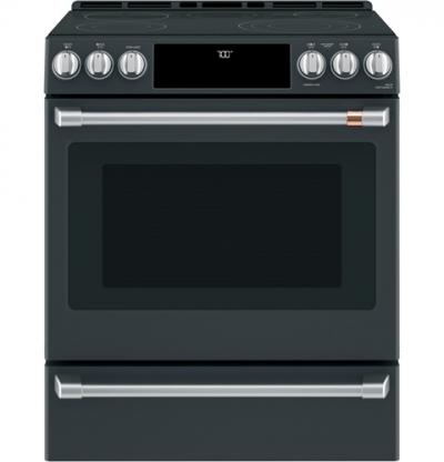 30" Café 5.7 Cu. Ft. Slide-In Front Control Radiant And Convection Range  - CCES700P3MD1