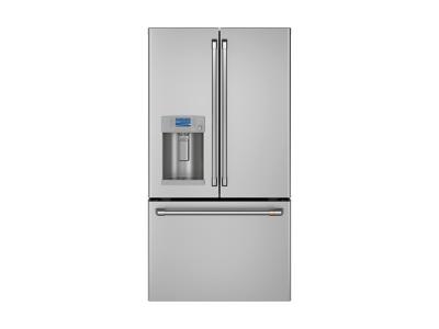 36" GE Cafe 22.2 Cu. Ft. Counter-Depth French-Door Refrigerator with Hot Water Dispenser - CYE22TP2MS1