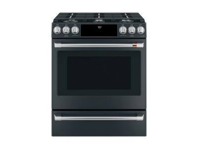 30" Café 5.6 Cu. Ft. Slide-In Front Control Gas Oven with Convection Range - CCGS700P3MD1