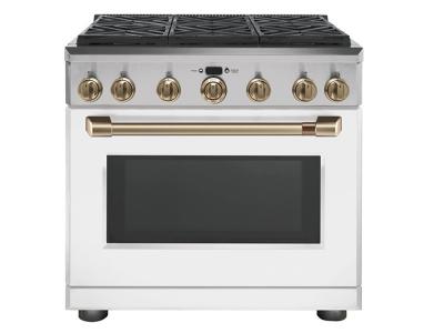 36" Café 6.2 Cu. Ft. Professional Gas Range With 6 Burners - CGY366P4MW2