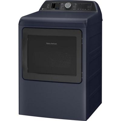 27" GE Profile 7.3 Cu. Ft. Smart Electric Dryer in Sapphire Blue - PTD90EBMTRS