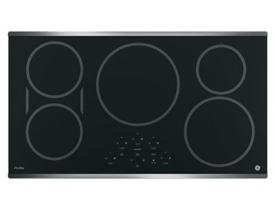 36" GE Profile Electric Cooktop with Induction Elements - PHP9036SJSS