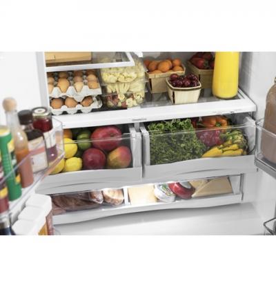 36" GE Profile 22.2 Cu. Ft. Counter-Depth French-Door Refrigerator With Door In Door And Hands-Free Autofill - PYD22KBLTS