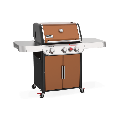 62" Weber Genesis E-325s 3 Burner Liquid Propane Gas Grill in Copper - 35320001