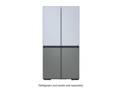 Samsung Bespoke 4-Door Flex Refrigerator Panel in Matte Sky Blue Glass - RA-F18DUU48/AA