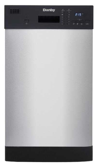 18" Danby Stainless Built-In Dishwasher - DDW1804EBSS