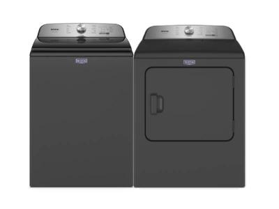 Maytag 4.7 Cu. Ft. Pet Pro Top Load Washer and 7.0 Cu. Ft. Pet Pro Top Load Electric Dryer - MVW6500MBK-YMED6500MBK