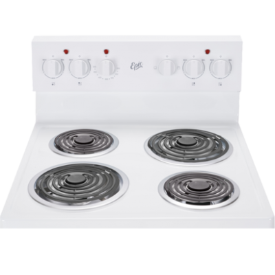 24" Epic Electric Coil Range in White - EER238W