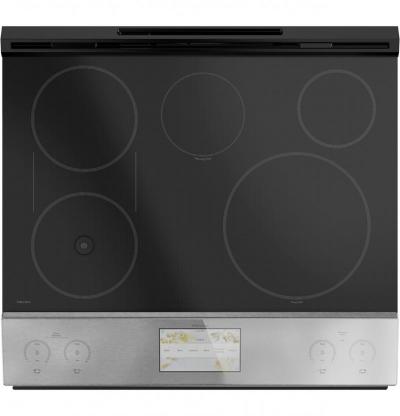 30" Café 5.3 Cu. Ft. Smart Slide-In Front-Control Induction and Convection Range - CHS90XM2NS5