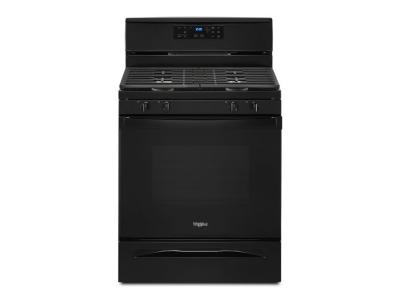 30" Whirlpool 5 Cu. Ft. 4 Burners Freestanding Gas Range in Black - WFG515S0MB