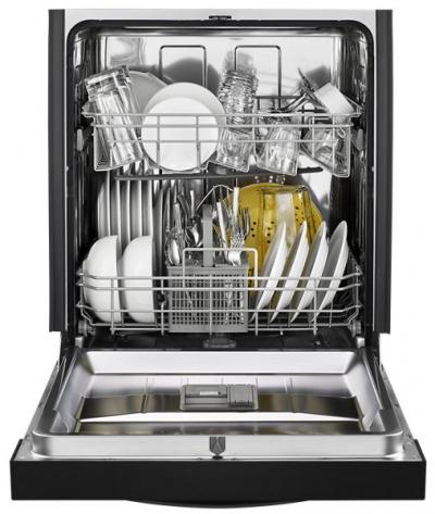 Whirlpool Quiet Dishwasher With Stainless Steel Tub In Black - WDF550SAHB