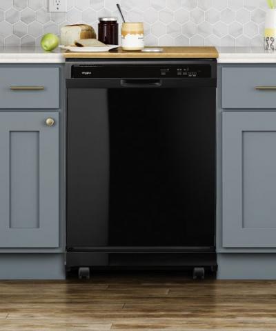 24" Whirlpool Heavy-Duty Dishwasher With 1-Hour Wash Cycle - WDP370PAHB