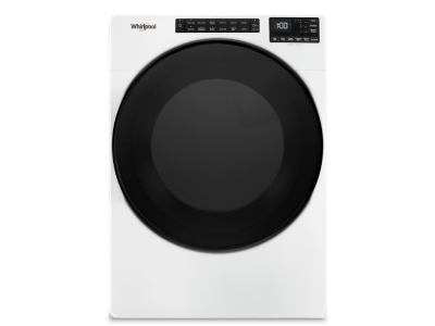 27" Whirlpool 7.4 Cu. Ft. Gas Wrinkle Shield Front Load Dryer with Steam - WGD6605MW