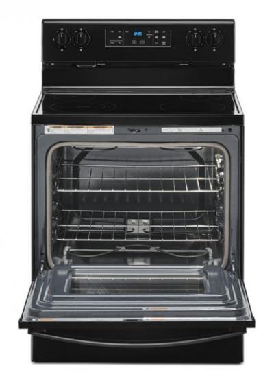 30" Whirlpool 5.3 Cu. Ft. Electric Range With Frozen Bake Technology In Black - YWFE515S0JB