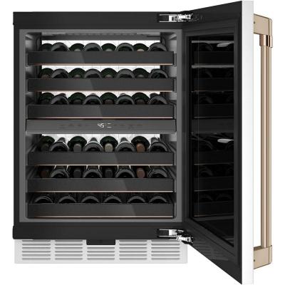 24" Café 4.7 Cu. Ft. Wine Cooler with 46 Bottle Capacity in Matte White - CCP06DP4PW2