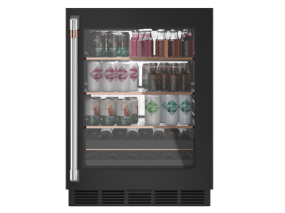 24" Café 5.1 Cu. Ft. Beverage Centre with Electronic Control in Matte Black - CCP06BP3PD1