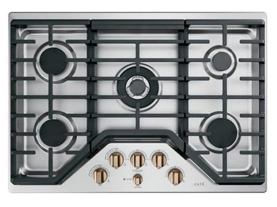 30"GE Café Built-In Deep-Recessed Edge-to-Edge Gas Cooktop - CGP95303MS2
