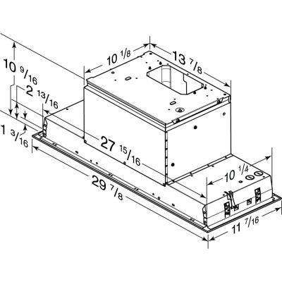 30" Broan Built In Power Pack Insert with Easy Install System in Stainless Steel - BBN3306SS