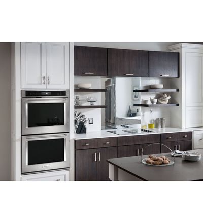 30" KitchenAid 10 Cu. Ft. Double Wall Oven With Even-Heat True Convection - KODE500EWH