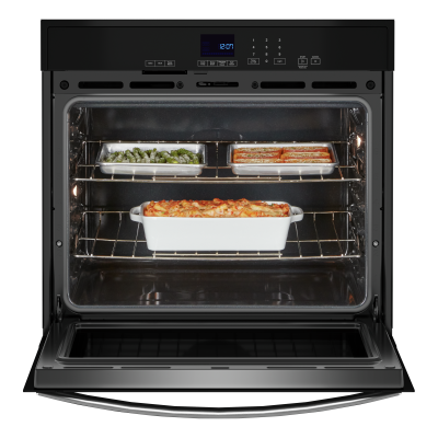 30" Whirlpool 5.0 Cu. Ft. Single Self-Cleaning Wall Oven in Stainless Steel - WOES3030LS