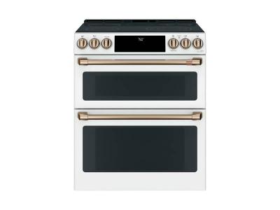 30" Café 6.7 Cu. Ft. True Convection Double Oven Slide-In Smooth Top Electric Range  - CCES750P4MW2