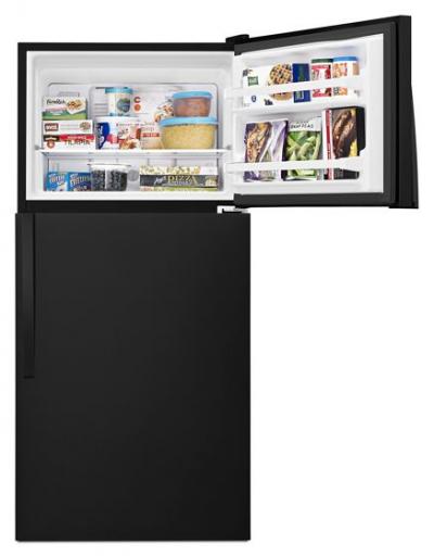 30" Whirlpool 18.2 Cu. Ft. Top-Freezer Refrigerator With Flexi-Slide Bin - WRT318FZDB