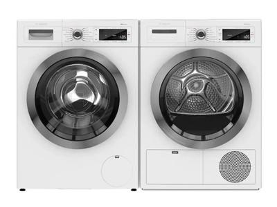 24" Bosch 2.2 Cu. Ft. Compact Washer With Home Connect and 800 Series Condensate Dryer - WAW285H2UC-WTG865H4UC