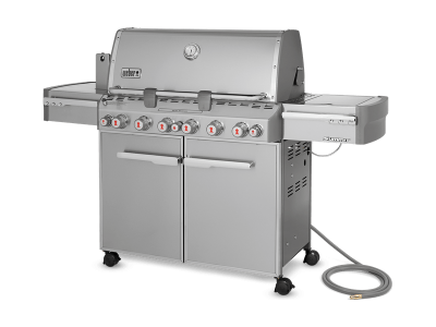 74" Weber NaturalGas Grill in Stainless Steel - Summit S-670 NG