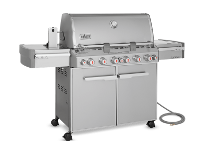 74" Weber NaturalGas Grill in Stainless Steel - Summit S-670 NG