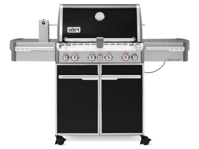 66" Weber Summit Series 4 Burner Liquid Propane Gas Grill With Side Burner In Black - Summit E-470 LP