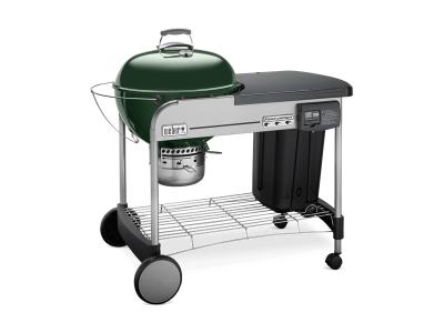 48" Weber Charcoal Grill with Steel Cart in Green - Performer Deluxe (Gr)