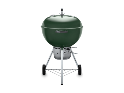 23" Weber Charcoal Grill with Built-In Thermometer in Green - Original Kettle Premium (Gr)