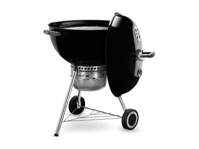 23" Weber Charcoal Grill with Built-In Thermometer in Black - Original Kettle Premium (B)