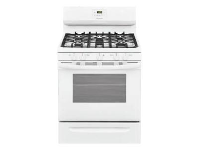 30" Frigidaire 5.0 Cu. Ft. Free Standing Gas Range With 5 Sealed Burners - FCRG3052AW