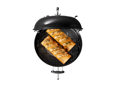 24" Weber Charcoal Grill with Built-In Thermometer in Ivory - Master-Touch (I)