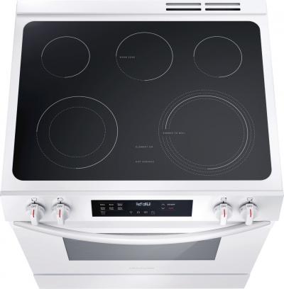 30" Frigidaire 5.3 Cu. Ft. Front Control Electric Range in White - FCFE306CAW