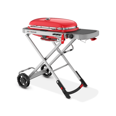 44" Weber Traveler Liquid Propane Portable Gas Grill in Red - 9030001